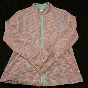 Gymboree Gymgo Girl's‎ Athletic Full Zip Up Jacket Pink & Blue Size 5/6 Small